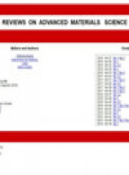 Reviews On Advanced Materials Science杂志