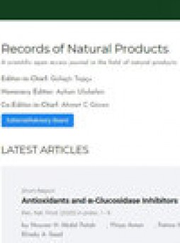 Records Of Natural Products杂志