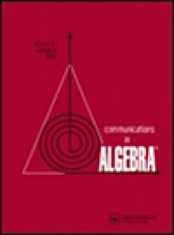 Communications In Algebra杂志