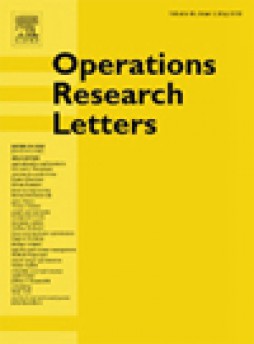 Operations Research Letters杂志