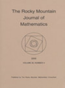 Rocky Mountain Journal Of Mathematics杂志