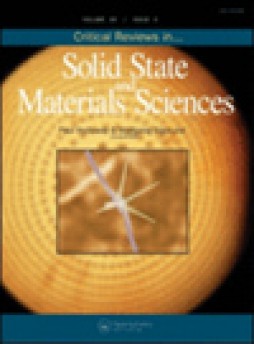 Critical Reviews In Solid State And Materials Sciences杂志