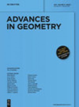 Advances In Geometry杂志