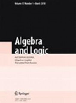 Algebra And Logic杂志