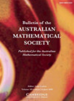 Bulletin Of The Australian Mathematical Society杂志