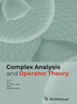 Complex Analysis And Operator Theory杂志