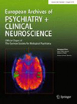 European Archives Of Psychiatry And Clinical Neuroscience杂志