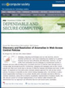 Ieee Transactions On Dependable And Secure Computing杂志