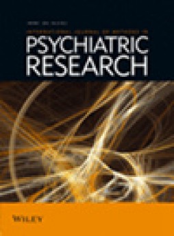 International Journal Of Methods In Psychiatric Research杂志