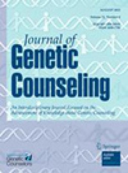 Journal Of Genetic Counseling杂志