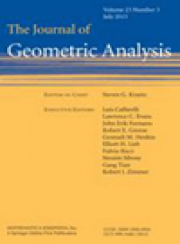 Journal Of Geometric Analysis杂志