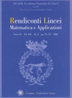 Rendiconti Lincei-matematica E Applicazioni杂志