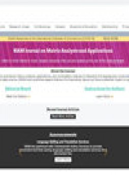 Siam Journal On Matrix Analysis And Applications杂志