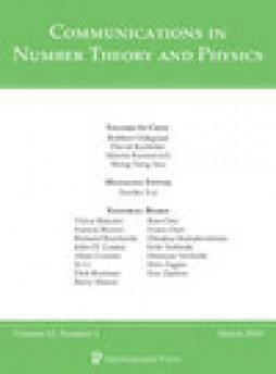 Communications In Number Theory And Physics杂志