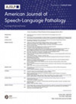 American Journal Of Speech-language Pathology杂志