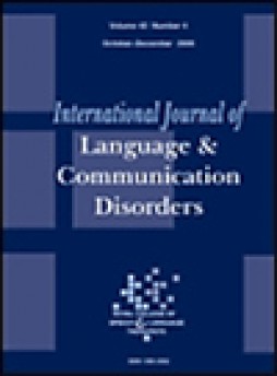 International Journal Of Language & Communication Disorders杂志