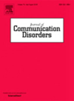 Journal Of Communication Disorders杂志