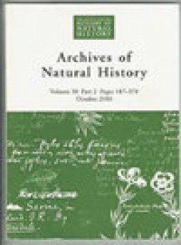 Archives Of Natural History杂志