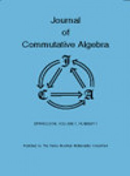 Journal Of Commutative Algebra杂志