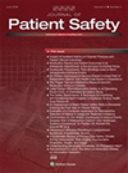 Journal Of Patient Safety杂志