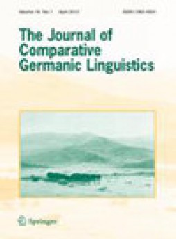 Journal Of Comparative Germanic Linguistics杂志