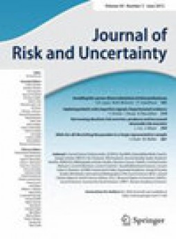 Journal Of Risk And Uncertainty杂志