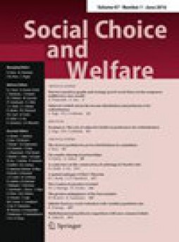 Social Choice And Welfare杂志