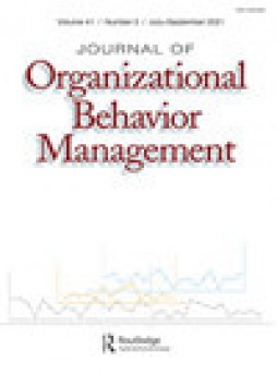 Journal Of Organizational Behavior Management杂志