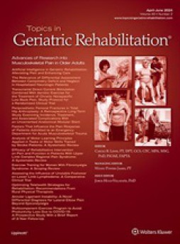 Topics In Geriatric Rehabilitation杂志