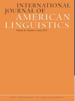 International Journal Of American Linguistics杂志