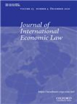 Journal Of International Economic Law杂志