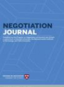 Negotiation Journal杂志