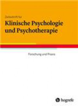 Zeitschrift Fur Klinische Psychologie Und Psychotherapie杂志