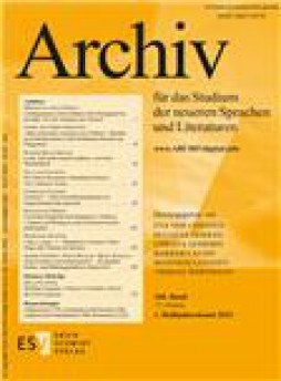 Archiv Fur Das Studium Der Neueren Sprachen Und Literaturen杂志