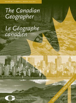 Canadian Geographies-geographies Canadiennes杂志