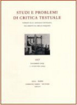 Studi E Problemi Di Critica Testuale杂志