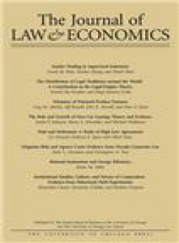 Journal Of Law & Economics杂志