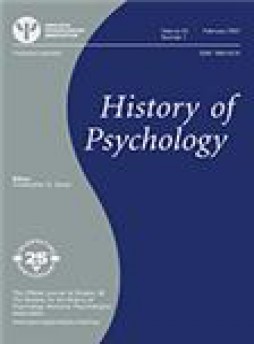 History Of Psychology杂志