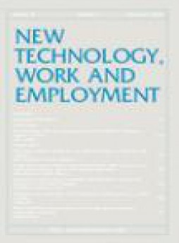 New Technology Work And Employment杂志