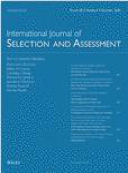 International Journal Of Selection And Assessment杂志