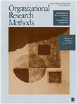 Organizational Research Methods杂志