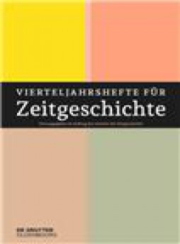 Vierteljahrshefte Fur Zeitgeschichte杂志