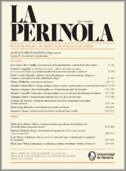 Perinola-revista De Investigacion Quevediana杂志