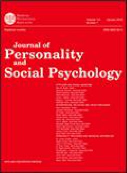 Journal Of Personality And Social Psychology杂志