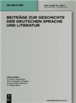 Beitrage Zur Geschichte Der Deutschen Sprache Und Literatur杂志