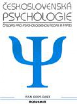 Ceskoslovenska Psychologie杂志