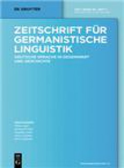 Zeitschrift Fur Germanistische Linguistik杂志