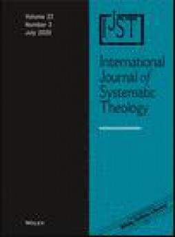 International Journal Of Systematic Theology杂志