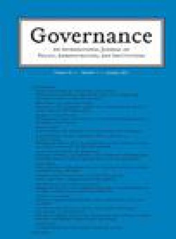 Governance-an International Journal Of Policy Administration And Institutions杂志