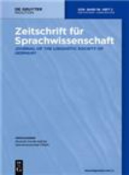 Zeitschrift Fur Sprachwissenschaft杂志